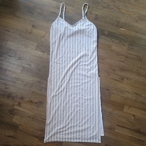 Pretty Little Thing brand striped midi dress